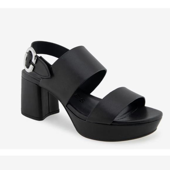 Aerosoles Casetta sandal with a bold block heel & platform Diamond Flex Comfort - Picture 1 of 7